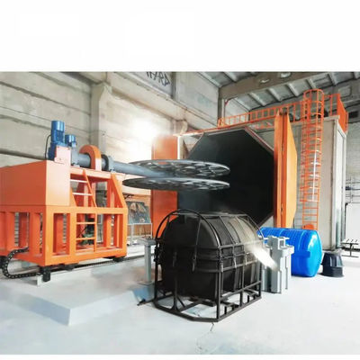 Roterende gietmachine voor aluminium- of roestvrijstalen malen