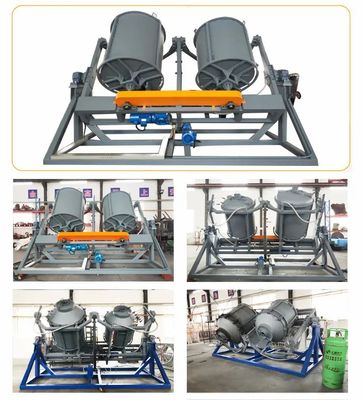 PE Plastic Roto Moulding Machine Luchtkoeling Volledig Automatisch