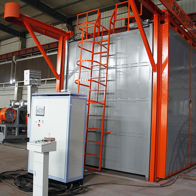 Automatische plastic gietmachine Een door een brander verwarmde rollercoatingmachine