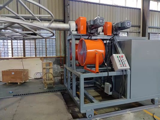 Een met gas verwarmde rotatievormmachine met afstandsbediening.