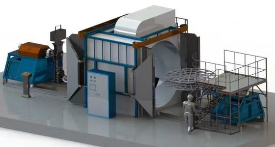Elektrische / gasverwarming Roto-gietmachine 3 fase 380V 50Hz
