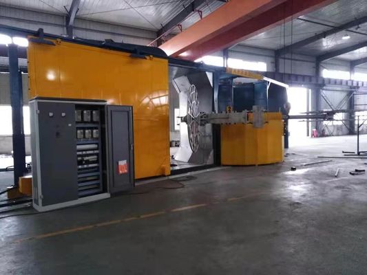Automatische PLC-gecontroleerde rotatievormmachine voor het koelen van aluminiumvormen