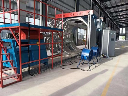 Energiebesparende shuttle rotomolding machine met een gietsnelheid van 1 tot 10 stuks per minuut en een capaciteit van 500000 Kcar brander