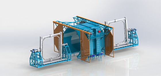 Elektrische rotomoldmachine voor grote watertorens