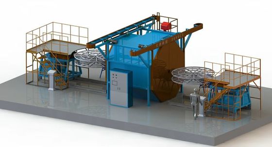 Schimmel sluitingssnelheid 100 mm/s Plastic water tank blaasgietmachine met temperatuurregeling