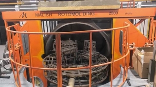 Mobiele injectieoven met drie armen